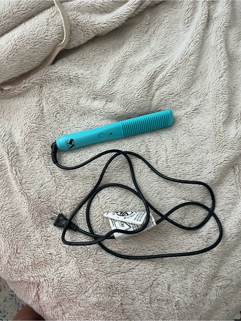 Turquoise Ceramic Mini Hair Straightener